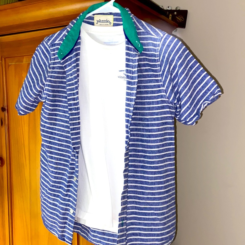 Vineyard vines + johnnie b set for boys 12-14 medium